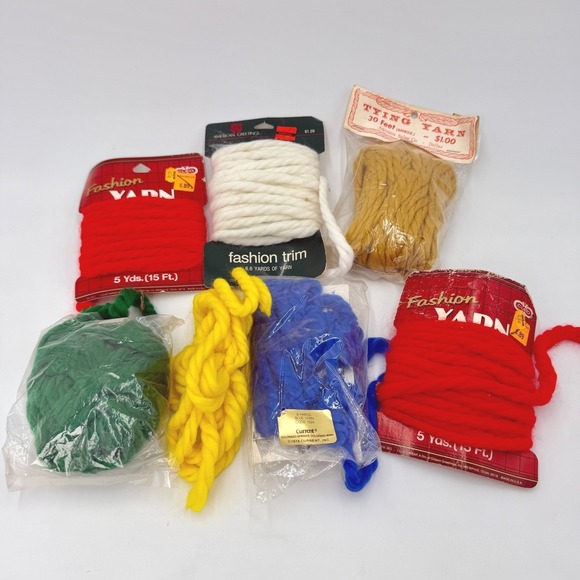 Other - Vintage Fashion Yarn Trim Lot Cleo American Greetings Current 7 Bundles Multi